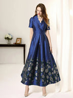 Summer Jacquard Luxury Maxi Dress -Guocali