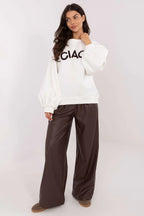 Women's Sweatshirt - Crew-neck With Regular Fit