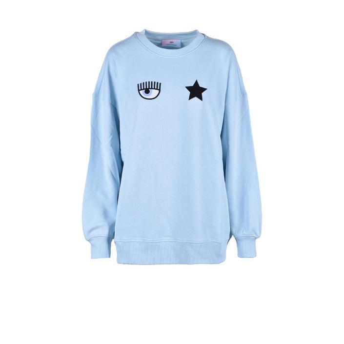 Sweatshirt - Printed Chiara Ferragni Women Sweatshirt - Light Blue - Sweatshirts - Guocali