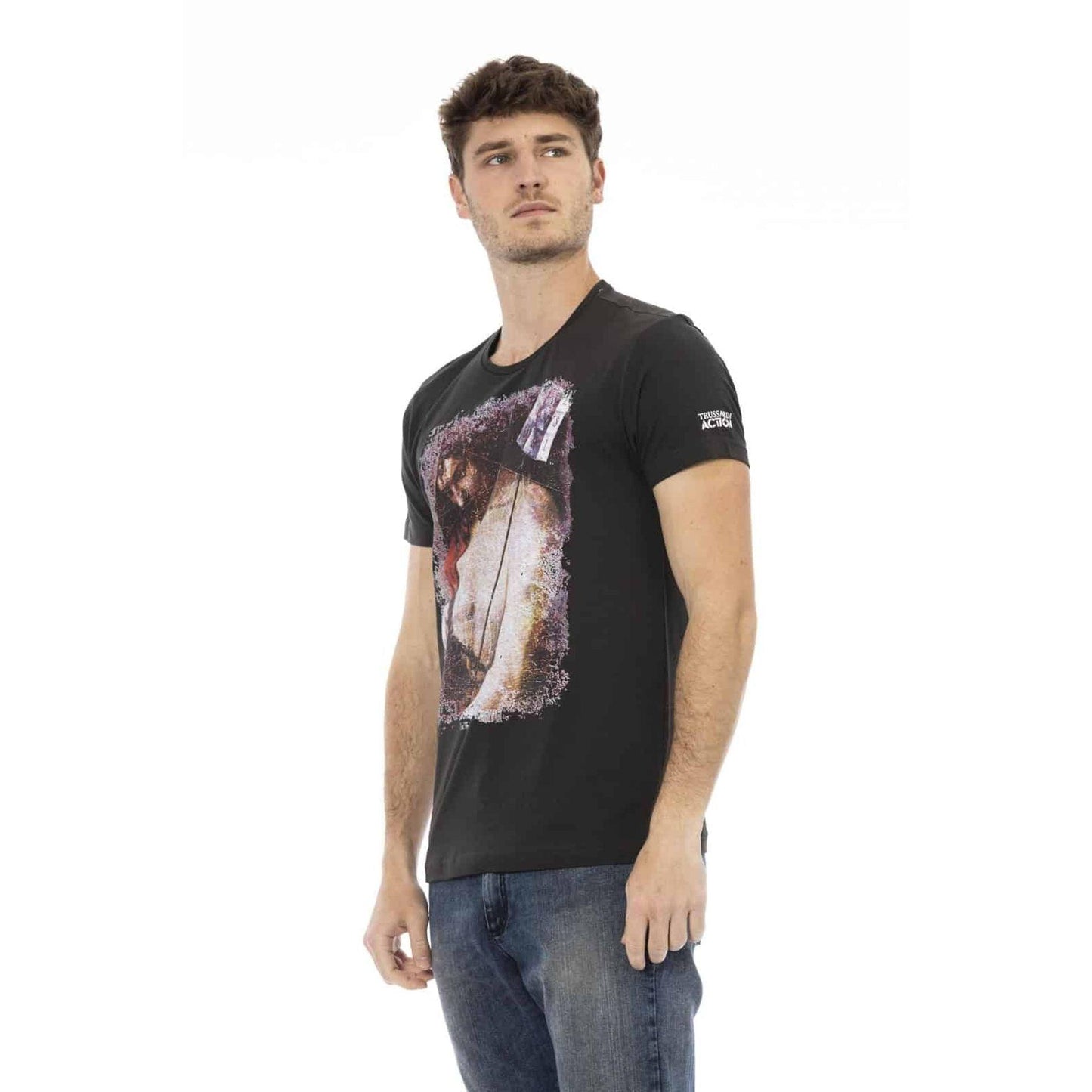 Trussardi Action Men T-shirts - Black Brand T-shirts - T-Shirt - Guocali