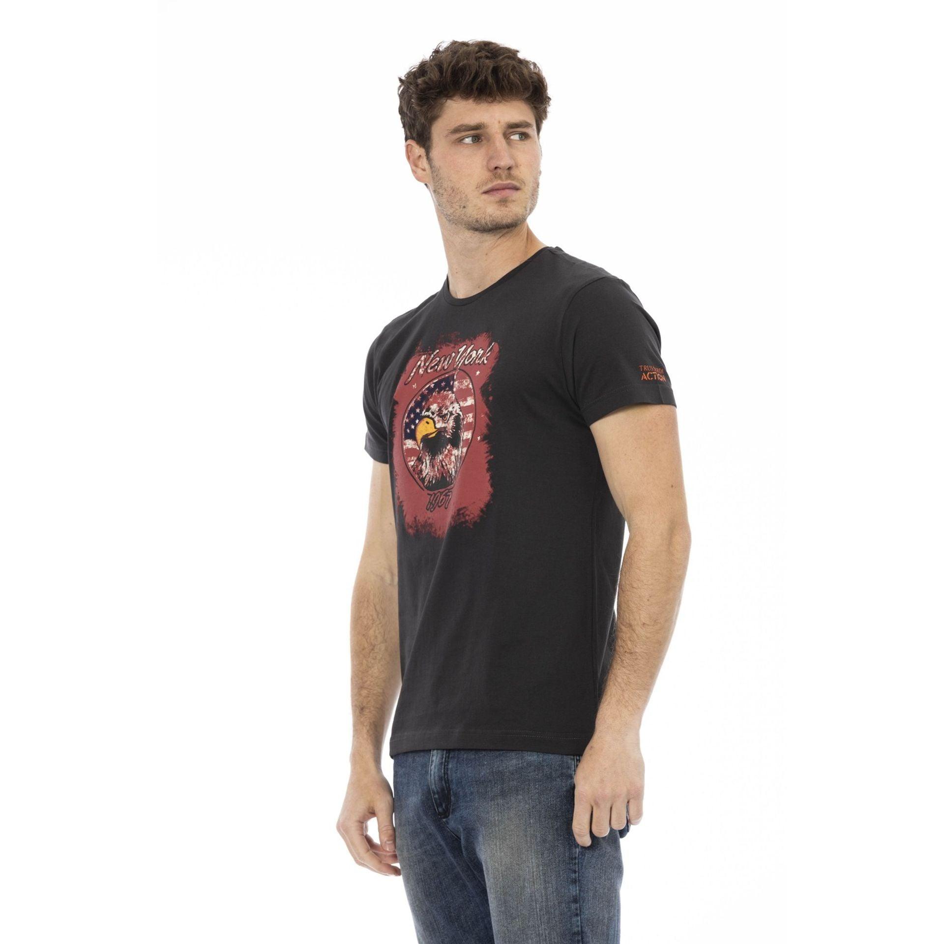 Trussardi Action Men T-shirts - Black Brand T-shirts - T-Shirt - Guocali