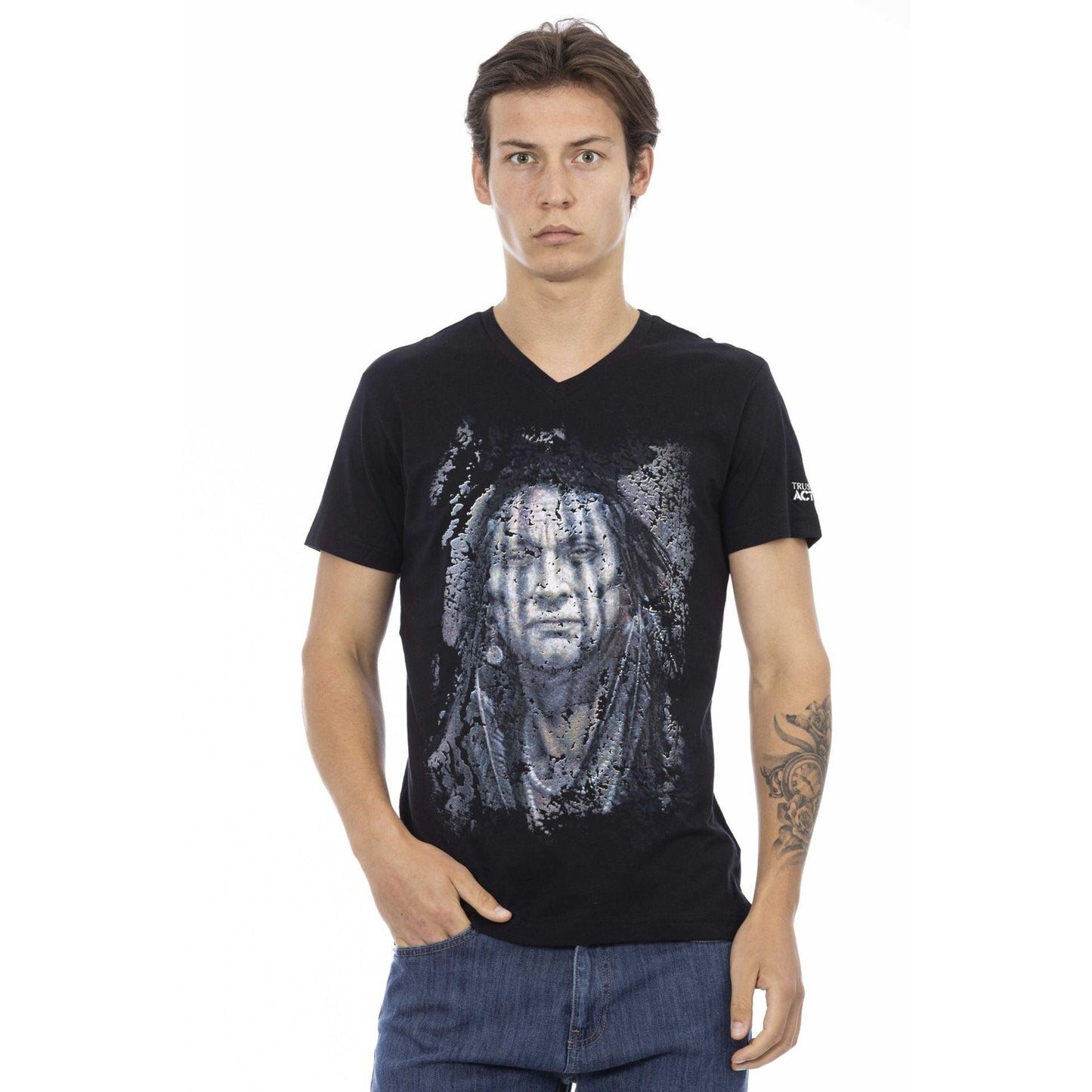 Trussardi Action Men T-shirts - Black Brand T-shirts - T-Shirt - Guocali