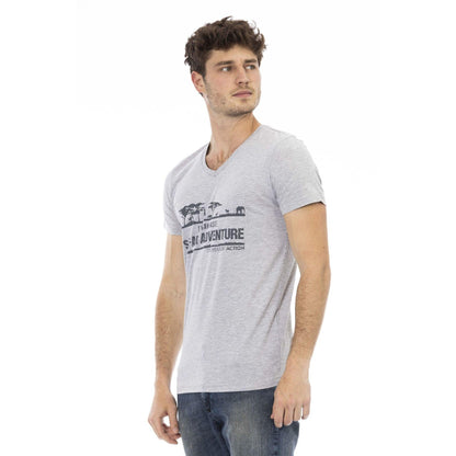 Trussardi Action Men T-shirts - Grey Brand T-shirts - T-Shirt - Guocali