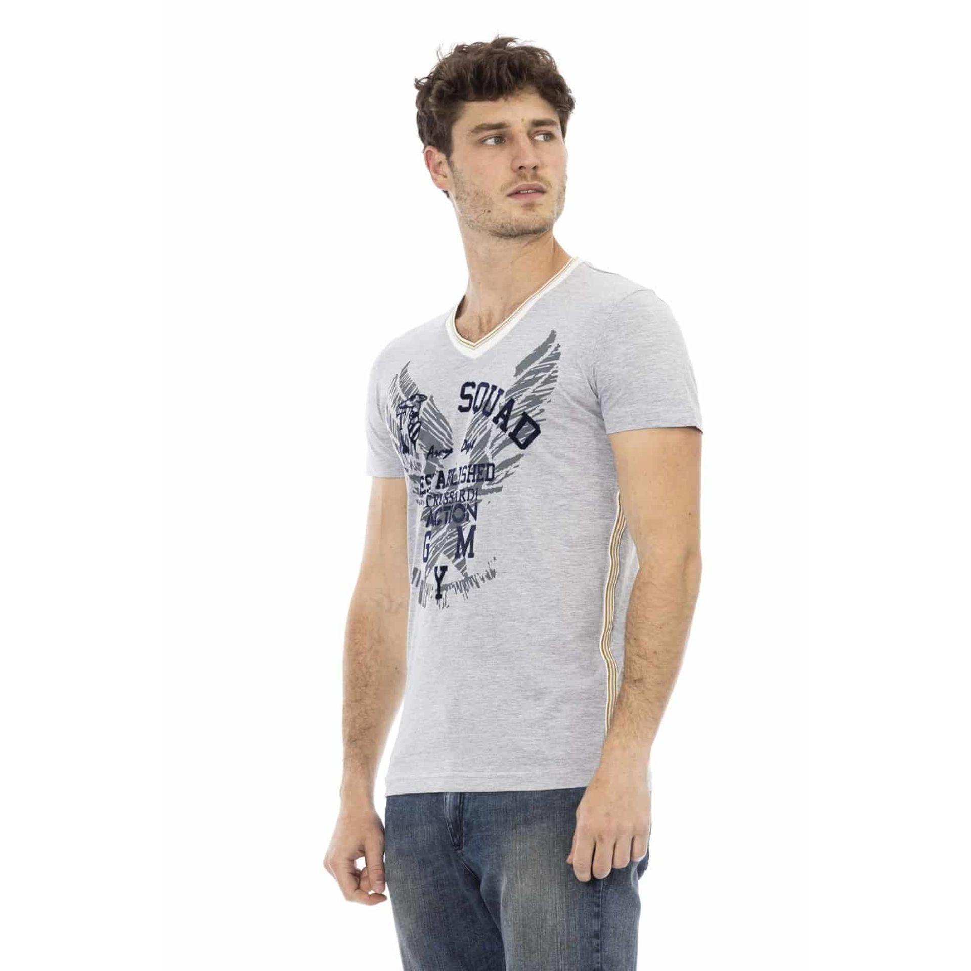 Trussardi Action Men T-shirts - Grey Brand T-shirts - T-Shirt - Guocali