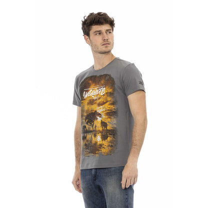 Trussardi Action Men T-shirts - Grey Brand T-shirts - T-Shirt - Guocali