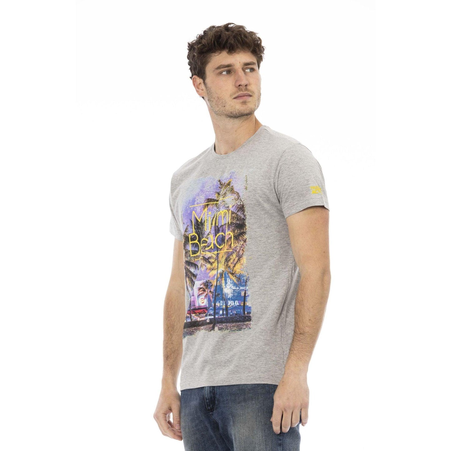 Trussardi Action Men T-shirts - Grey Brand T-shirts - T-Shirt - Guocali