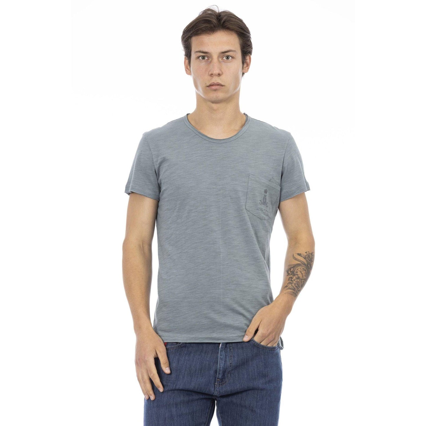 Trussardi Action Men T-shirts - Grey Brand T-shirts - T-Shirt - Guocali