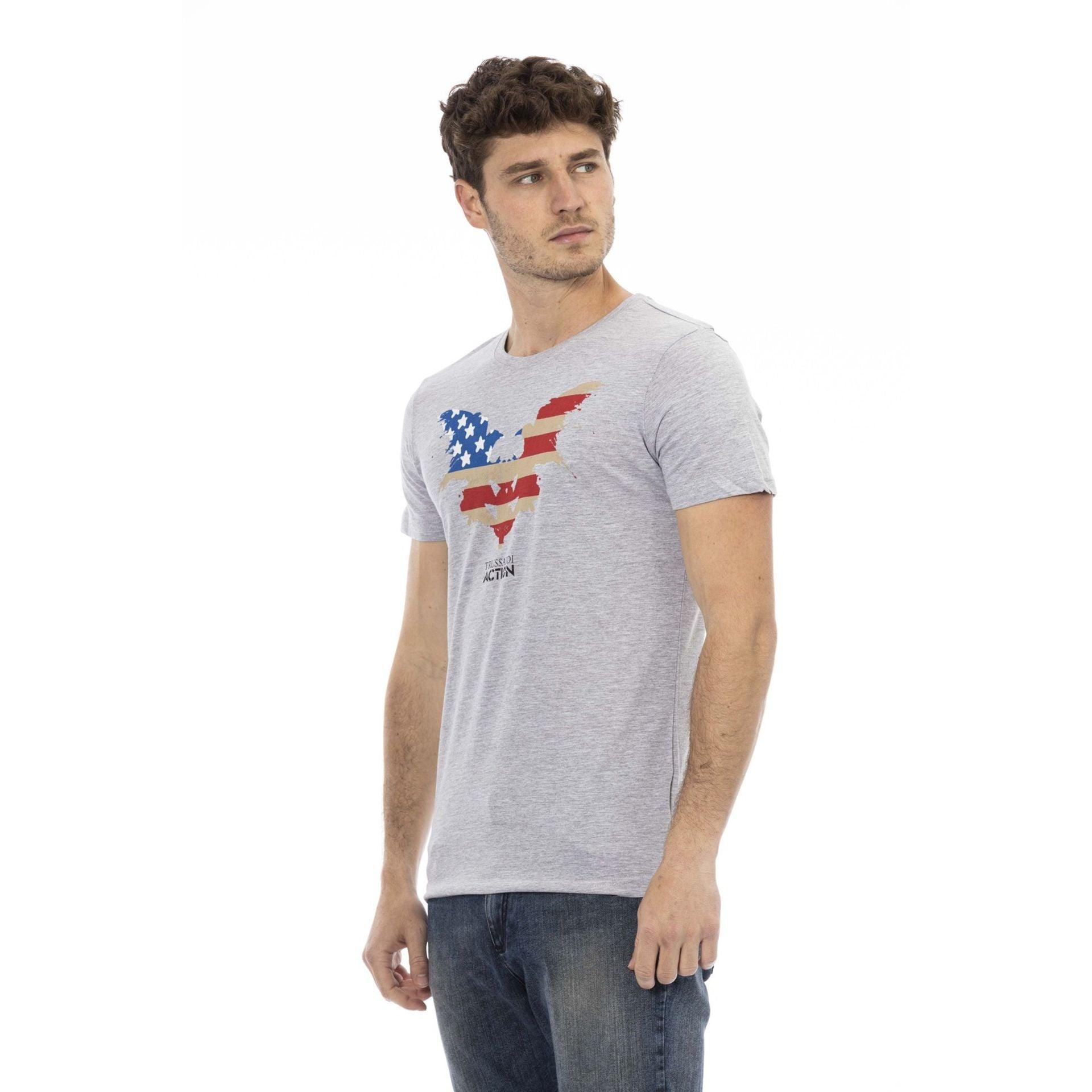 Trussardi Action Men T-shirts - Grey Brand T-shirts - T-Shirt - Guocali