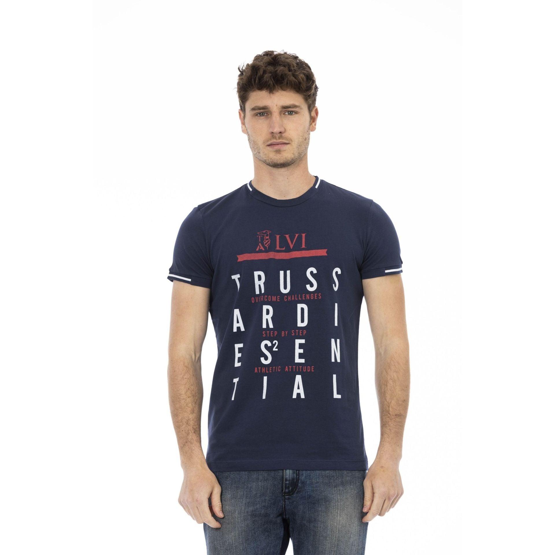 Trussardi Action Men T-shirts - Navy Blue Brand T-shirts - T-Shirt - Guocali