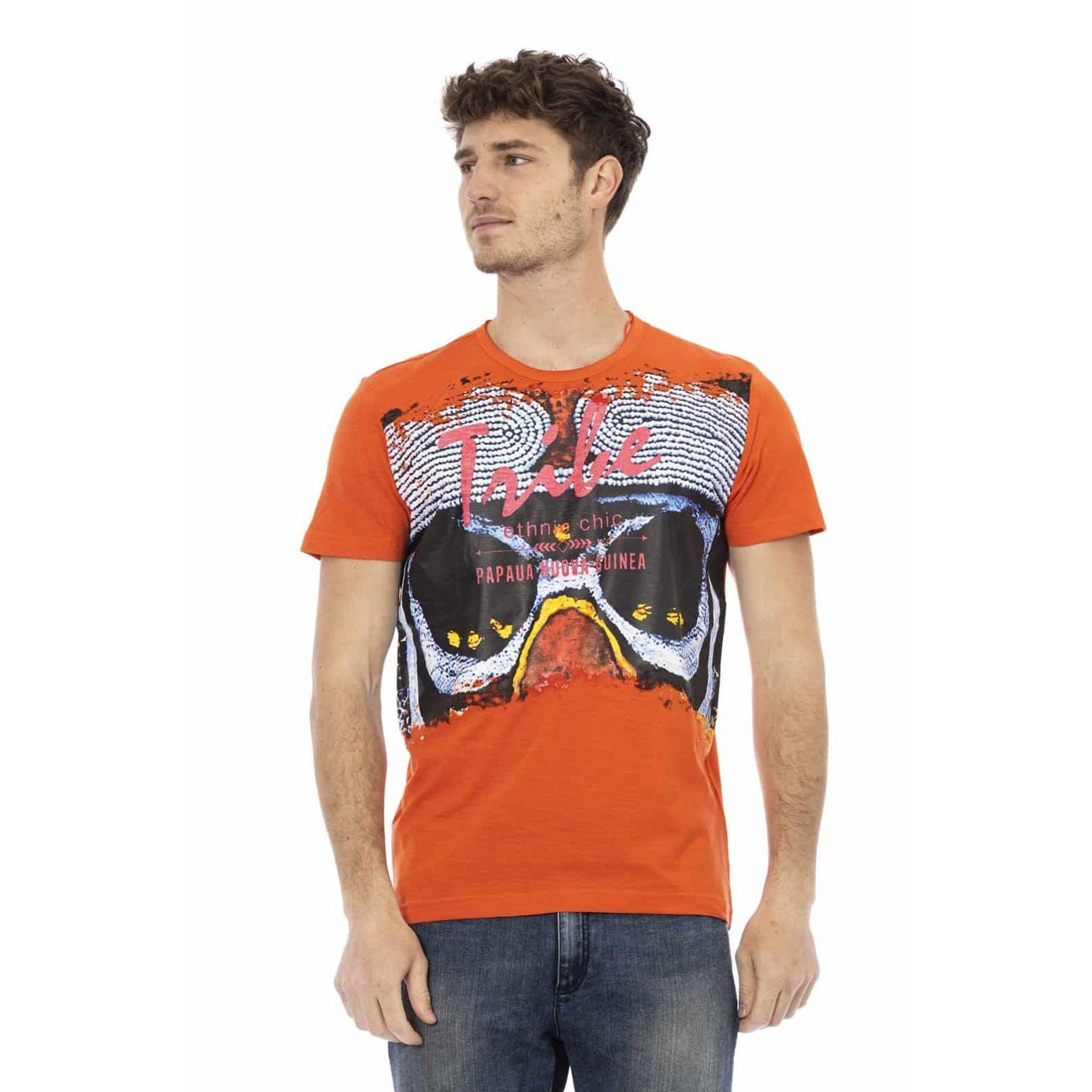 Trussardi Action Men T-shirts - Orange Brand T-shirts - T-Shirt - Guocali