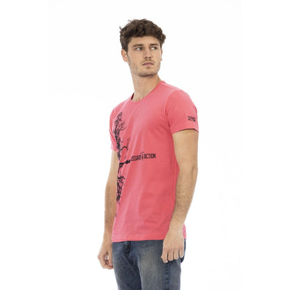 Trussardi Action Men T-shirts - Pink Brand T-shirts - T-Shirt - Guocali