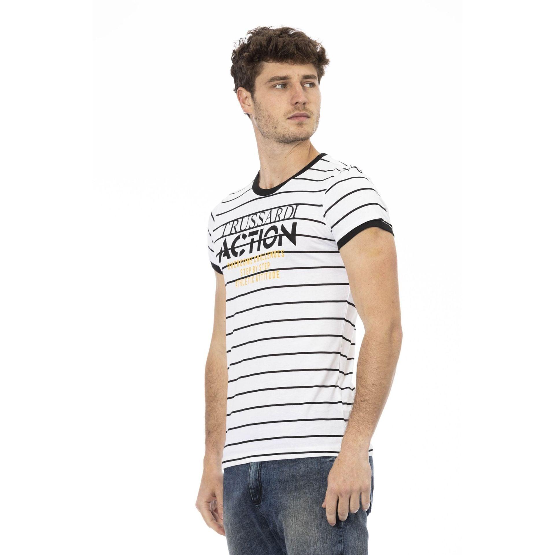 Trussardi Action Men T-shirts - White Brand T-shirts - T-Shirt - Guocali