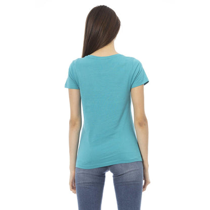 Trussardi Action Women T-Shirts - Blue Brand T-shirts - T-Shirt - Guocali