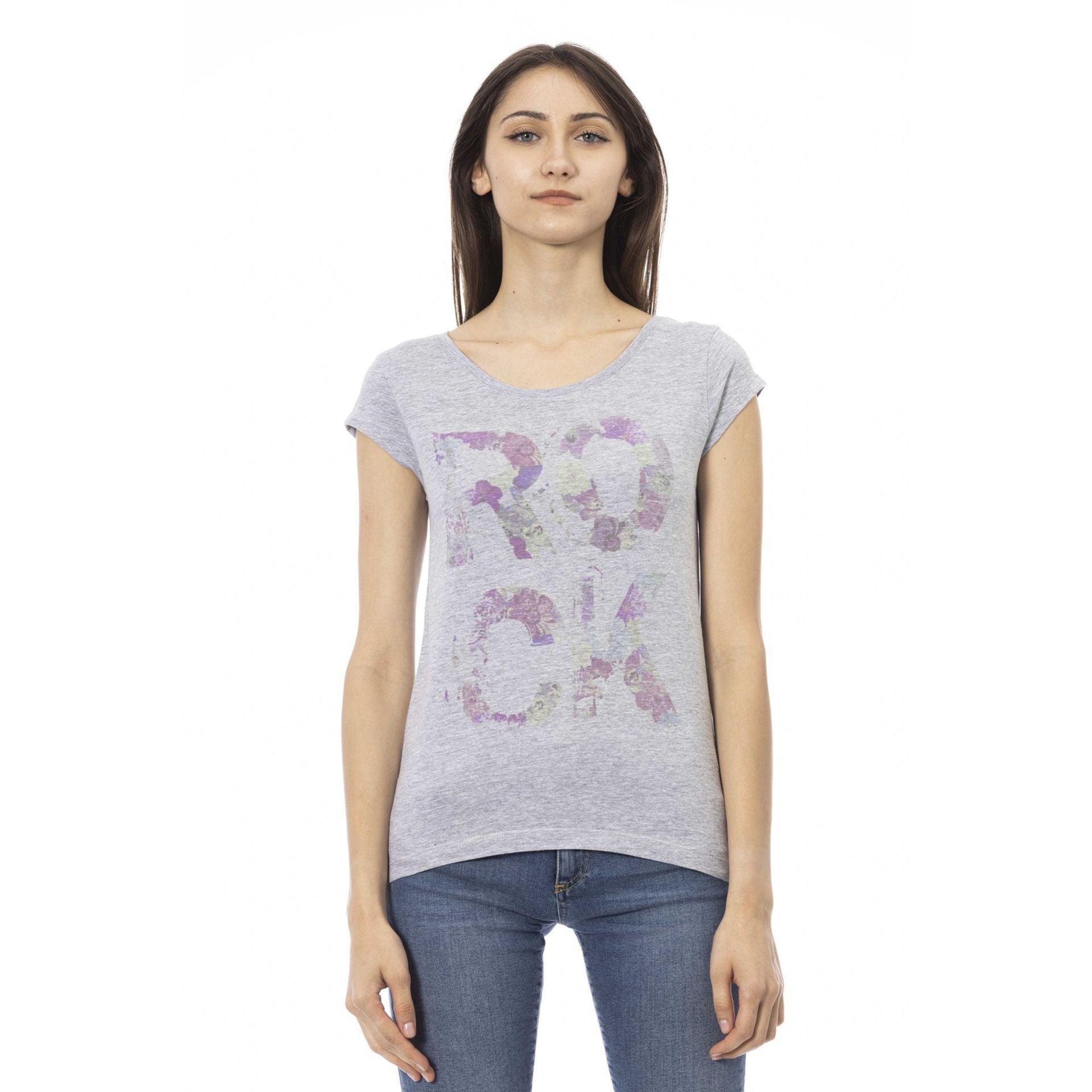 Trussardi Action Women T-Shirts - Grey Brand T-shirts - T-Shirt - Guocali