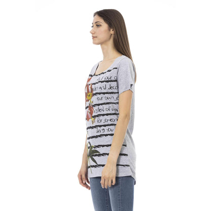 Trussardi Action Women T-Shirts - Grey Brand T-shirts - T-Shirt - Guocali