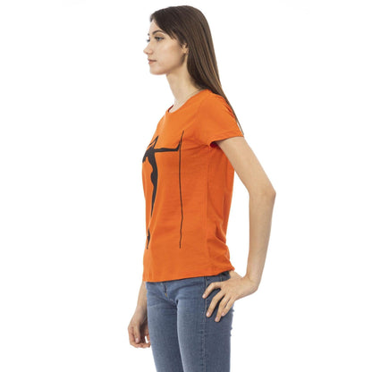 Trussardi Action Women T-Shirts - Orange Brand T-shirts - T-Shirt - Guocali