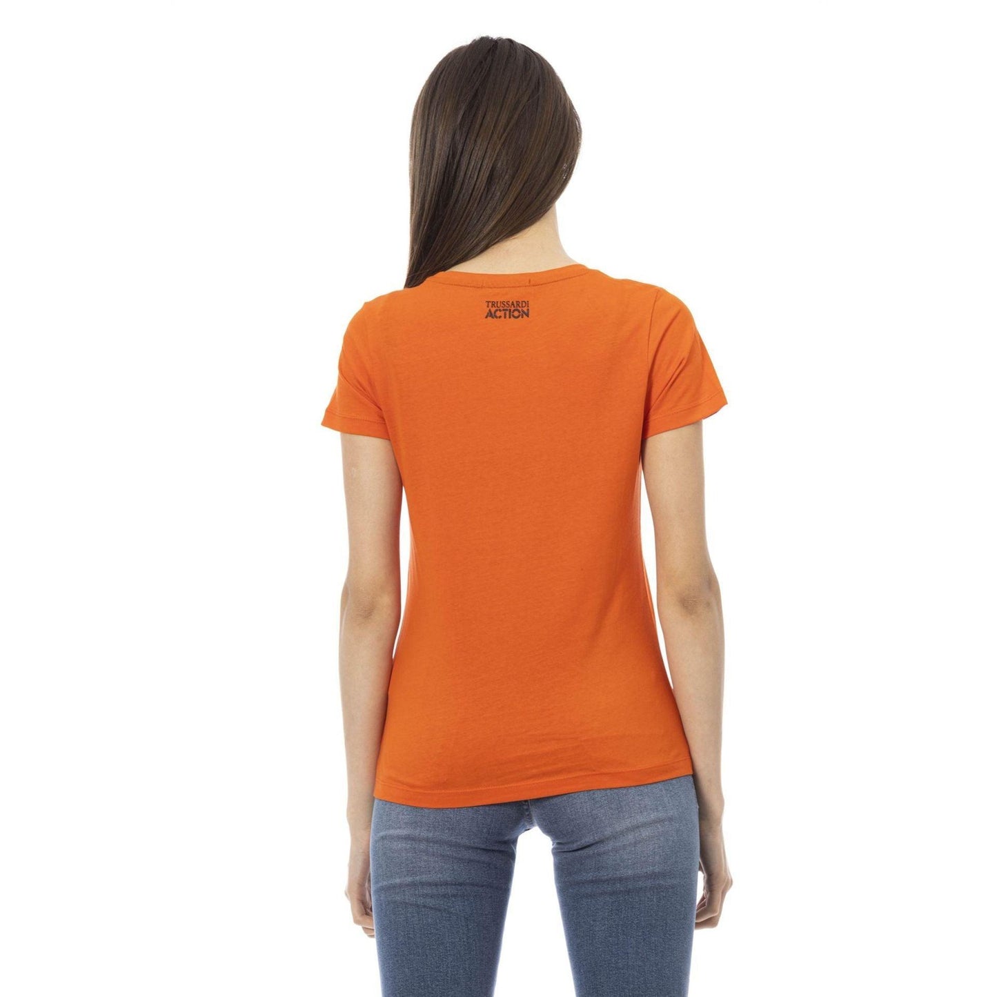 Trussardi Action Women T-Shirts - Orange Brand T-shirts - T-Shirt - Guocali