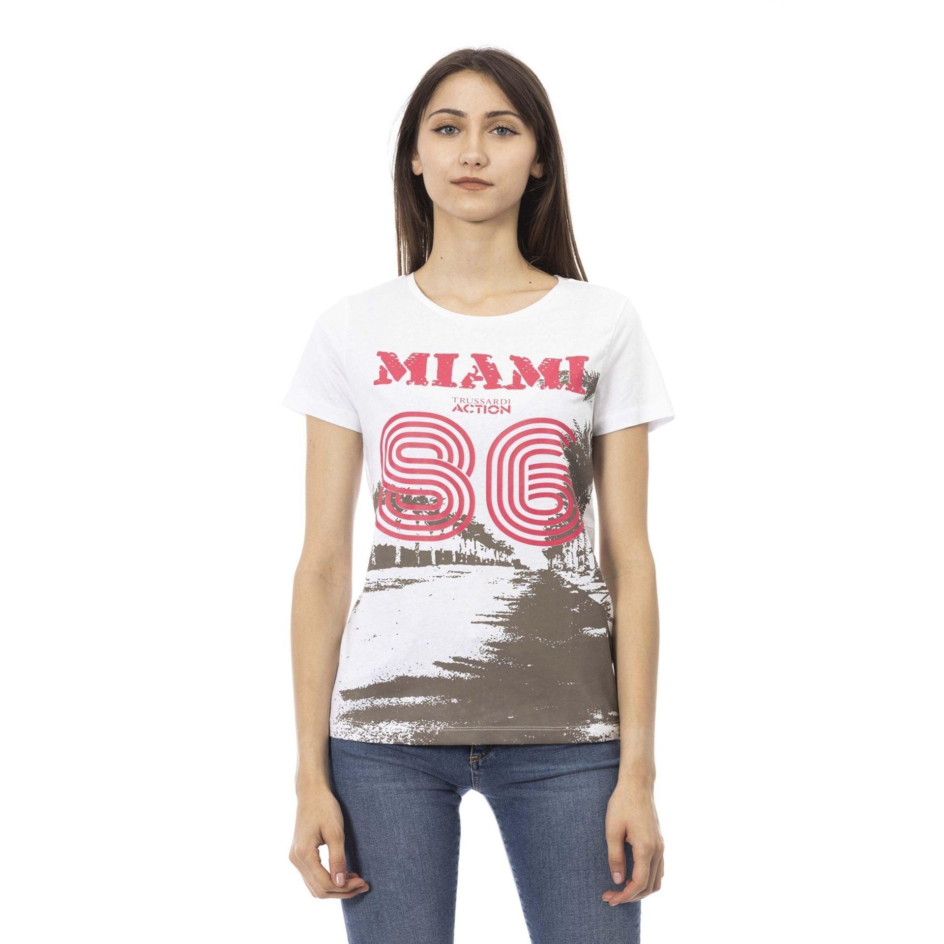 Trussardi Action Women T-Shirts - White Brand T-shirts - T-Shirt - Guocali