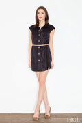 V Neck Shirt Dress Casual Everyday Style-Day Dress-GUOCALI
