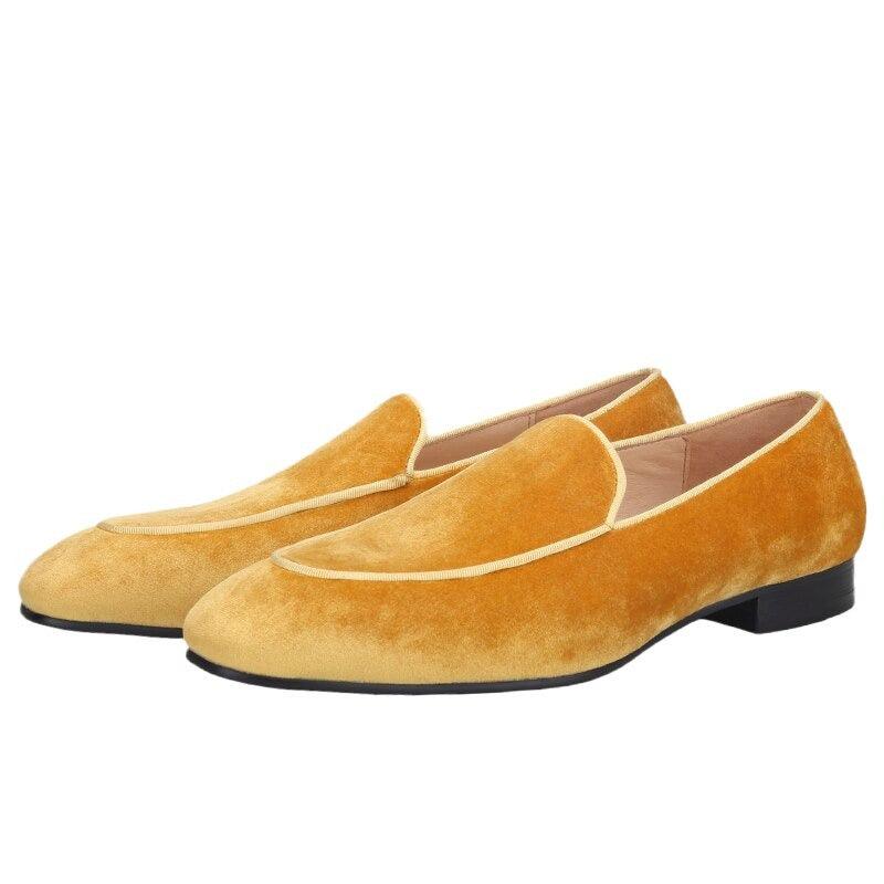 Velvet Slip-On Men Loafers - Men Shoes - Loafer Shoes - Guocali