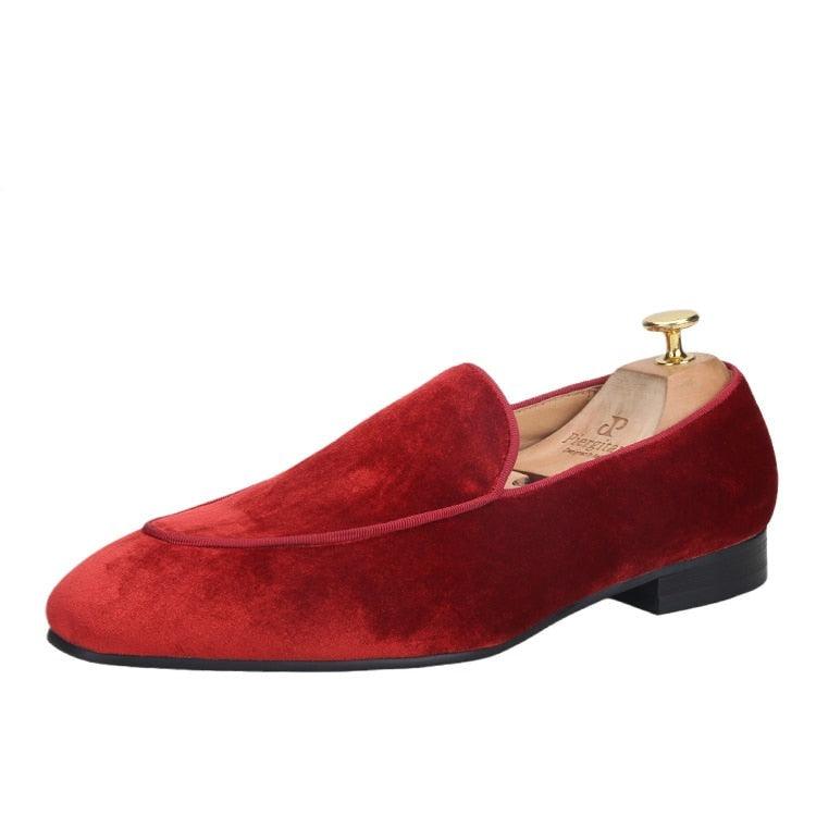 Velvet Slip-On Men Loafers - Men Shoes - Loafer Shoes - Guocali