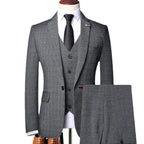 Vintage, Professional Men’s Suit - Plaid Single-Breasted