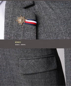 Vintage, Professional Men’s Suit - Plaid Single-Breasted