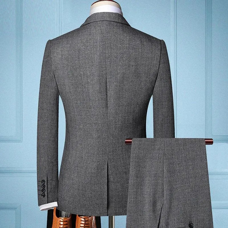 Vintage, Professional Men’s Suit - Plaid Single-Breasted