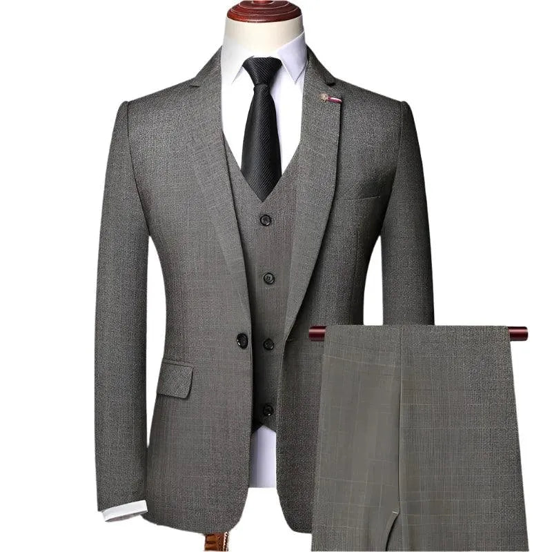 Vintage, Professional Men’s Suit - Plaid Single-Breasted