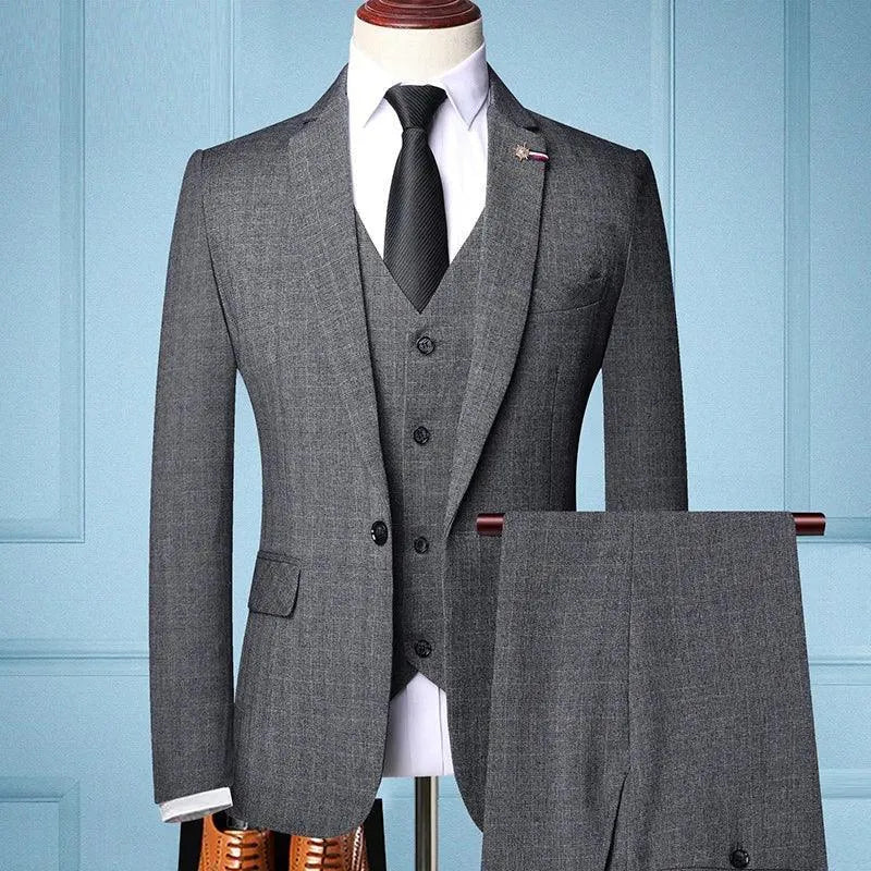 Vintage, Professional Men’s Suit - Plaid Single-Breasted