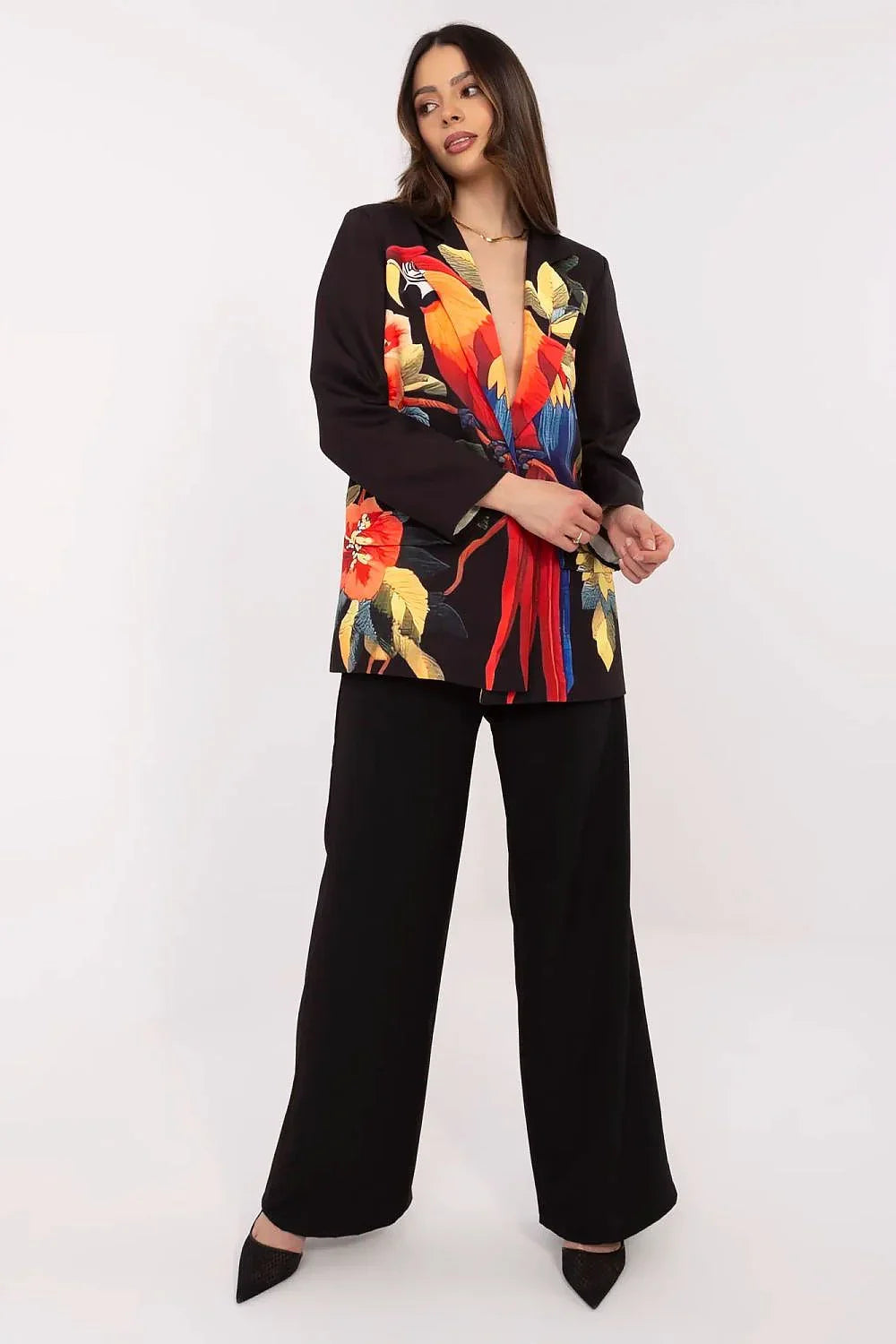 Women Blazer - Lightweight - 1-Button, Multicolor