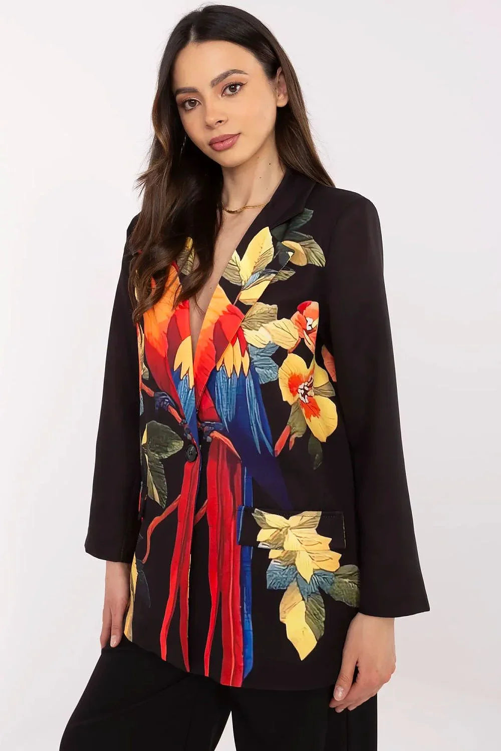 Women Blazer - Lightweight - 1-Button, Multicolor