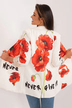 Women Blazer - Lightweight - Button, Multicolor, Red, Green, Black
