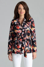 Women Blazer - Lightweight - Tie, Wrap, Multicolor