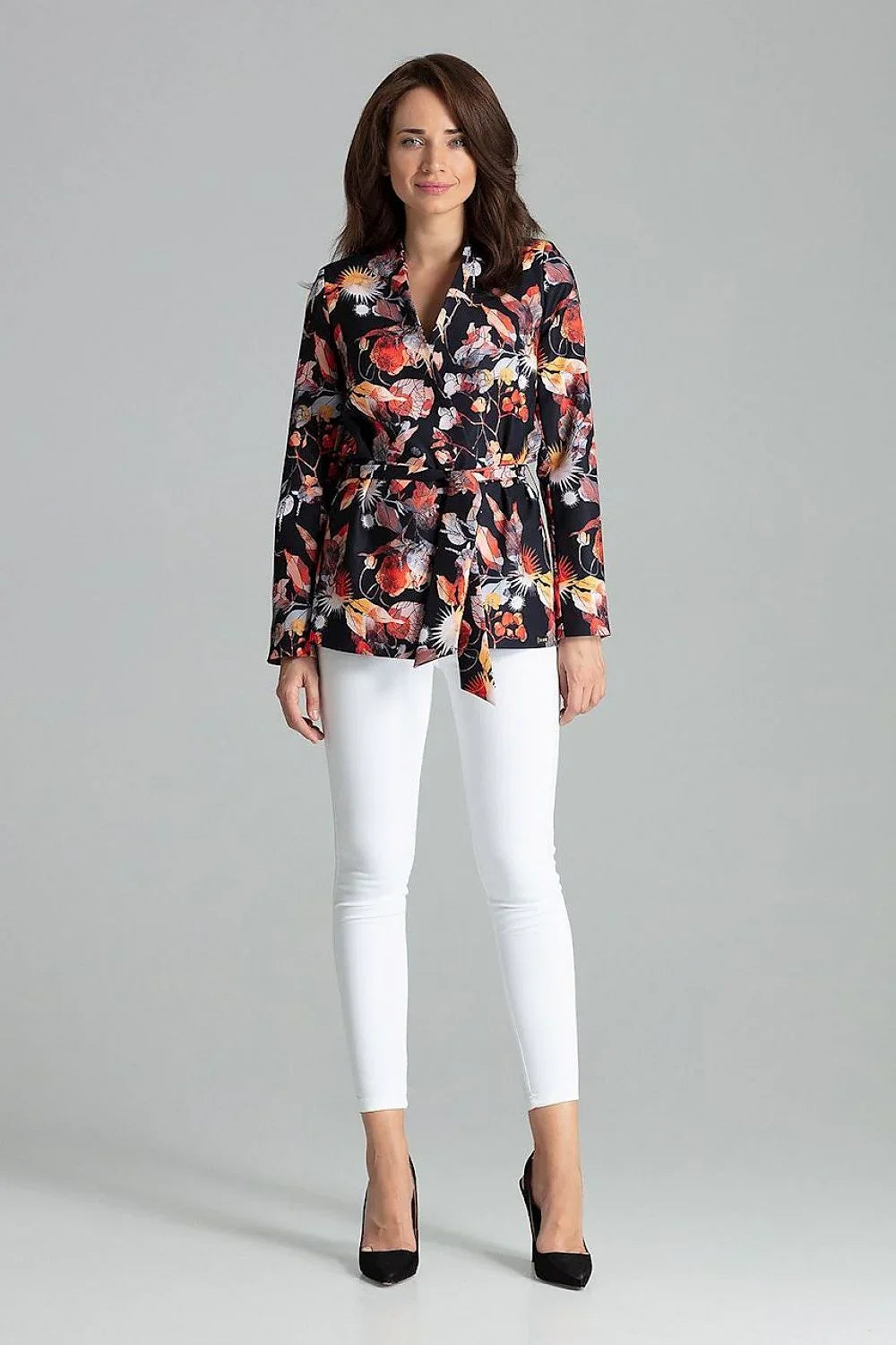 Women Blazer - Lightweight - Tie, Wrap, Multicolor