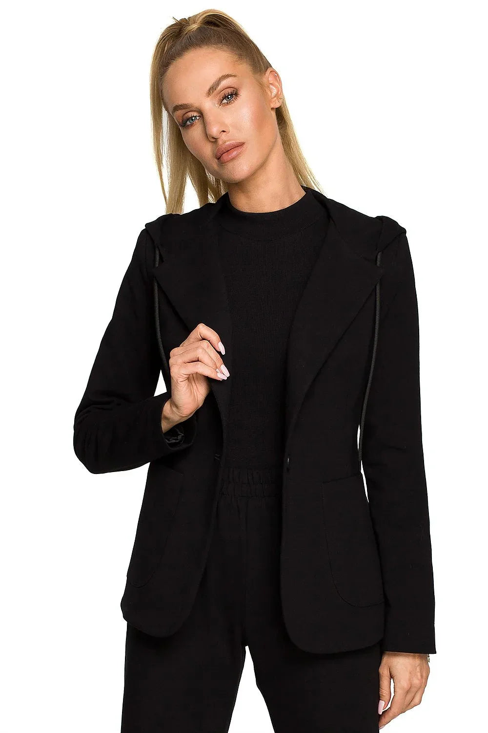 Women Suit Jacket - Stretchable - 1-Button Blazer