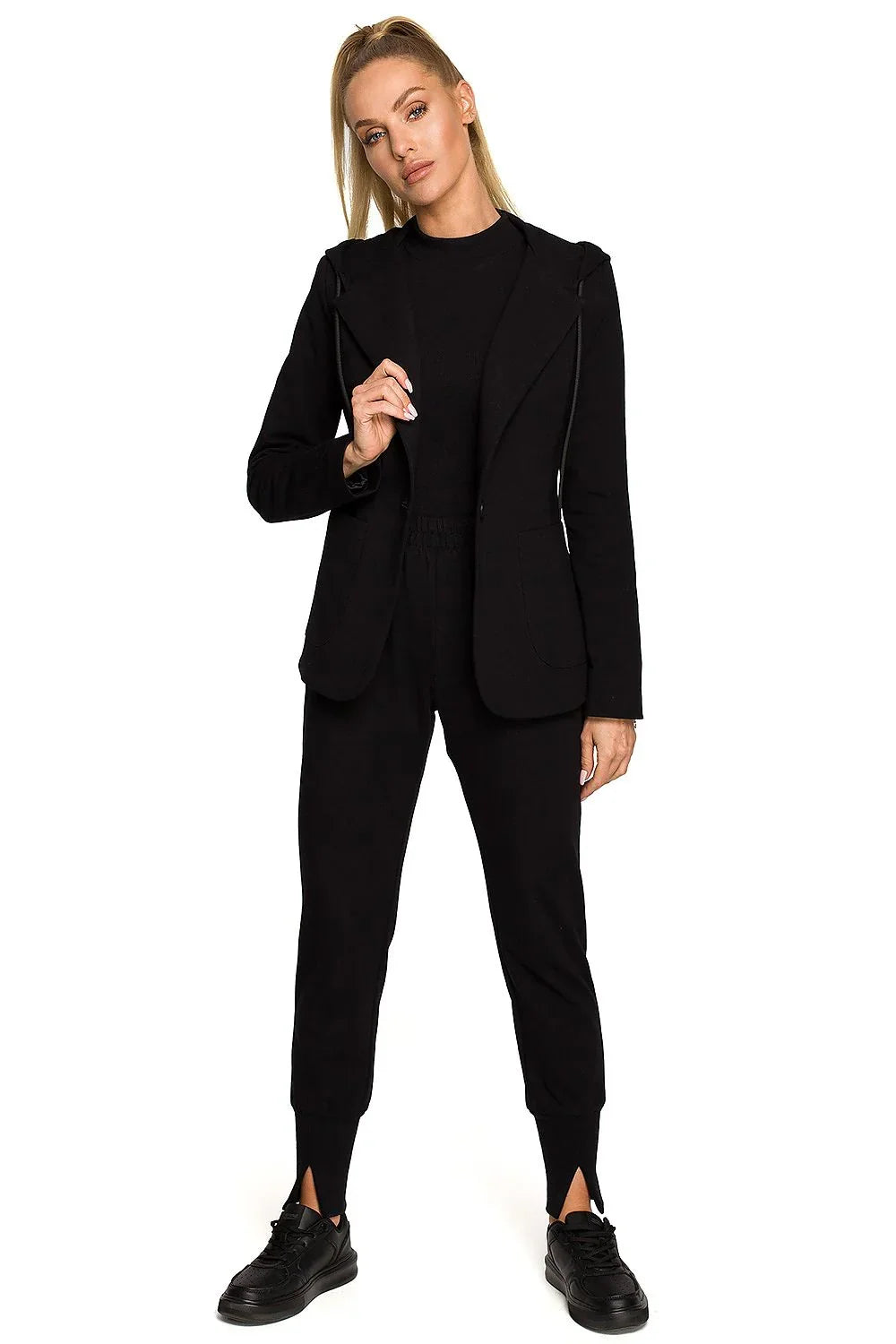 Women Suit Jacket - Stretchable - 1-Button Blazer