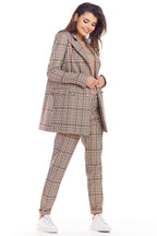 Women Blazer - Stretchable - Button - brown, beige, navy -Guocali