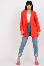 Women Blazer - Stretchable - Button - Pink -Guocali