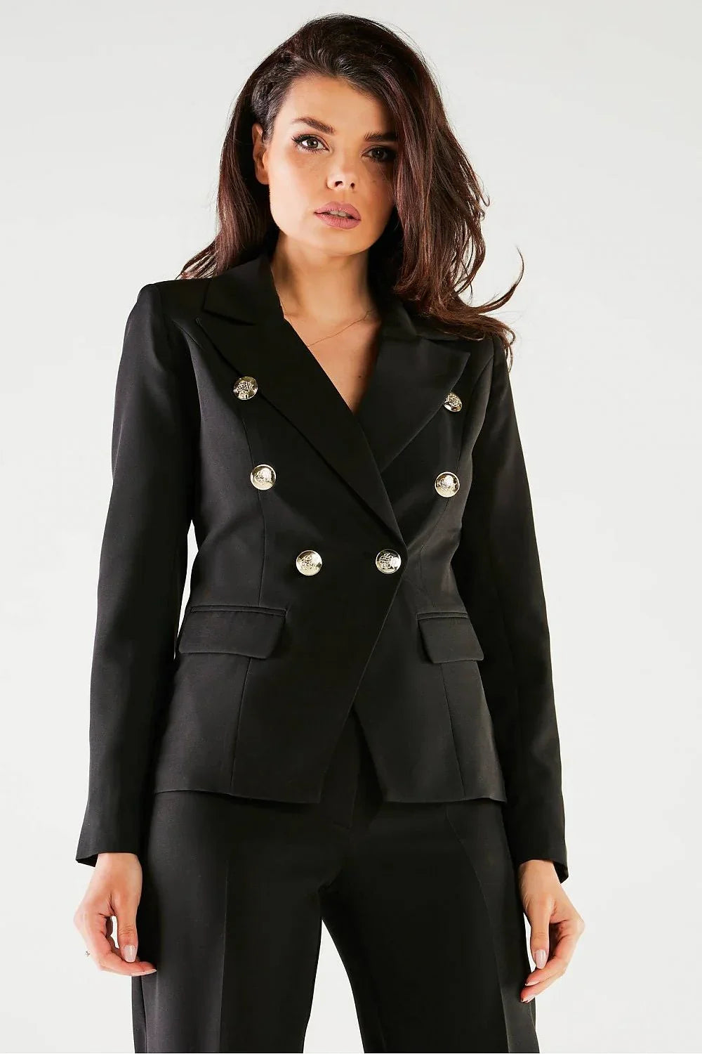 Women Suit Jacket - Stretchable - Double-Breasted