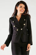 Women Suit Jacket - Stretchable - Double-Breasted