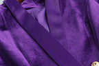 Women Blazer - Structured - Double Breasted - Purple -Guocali