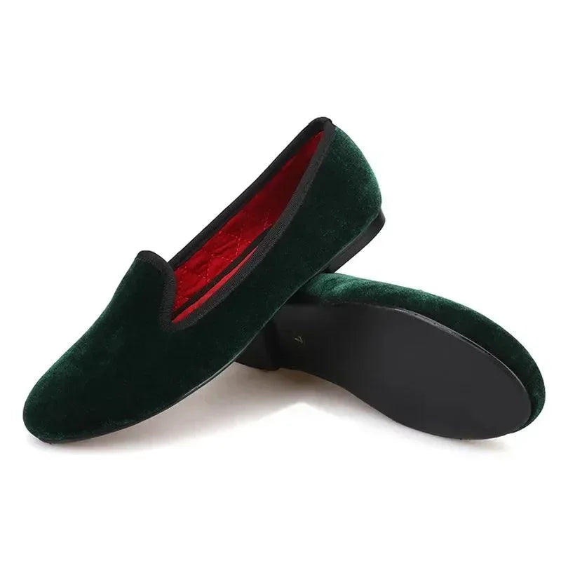 Women Casual Smoking Slipper Loafers - Slip-On Flat Shoes