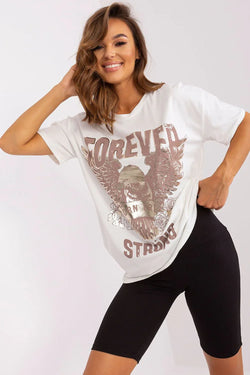 Women Crew-Neck Short-Sleeves T-Shirt – Breathable, Bronze - Guocali