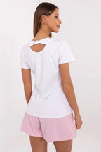 Women Crew-Neck Short-Sleeves T-Shirt – Stretchable, Multicolor