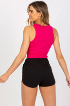 Women Crop Top – Round-Neck Crop Top -Guocali