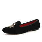 Women Dress Tassel Slipper Loafers - Slip-On Flat Formal Dress Shoes