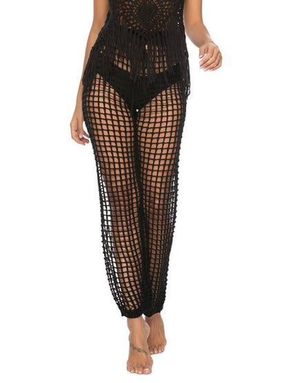 Boho Women Wide Leg Pants – High-Waist Lace