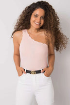 Women Knit Top – One-Shoulder Top -Guocali