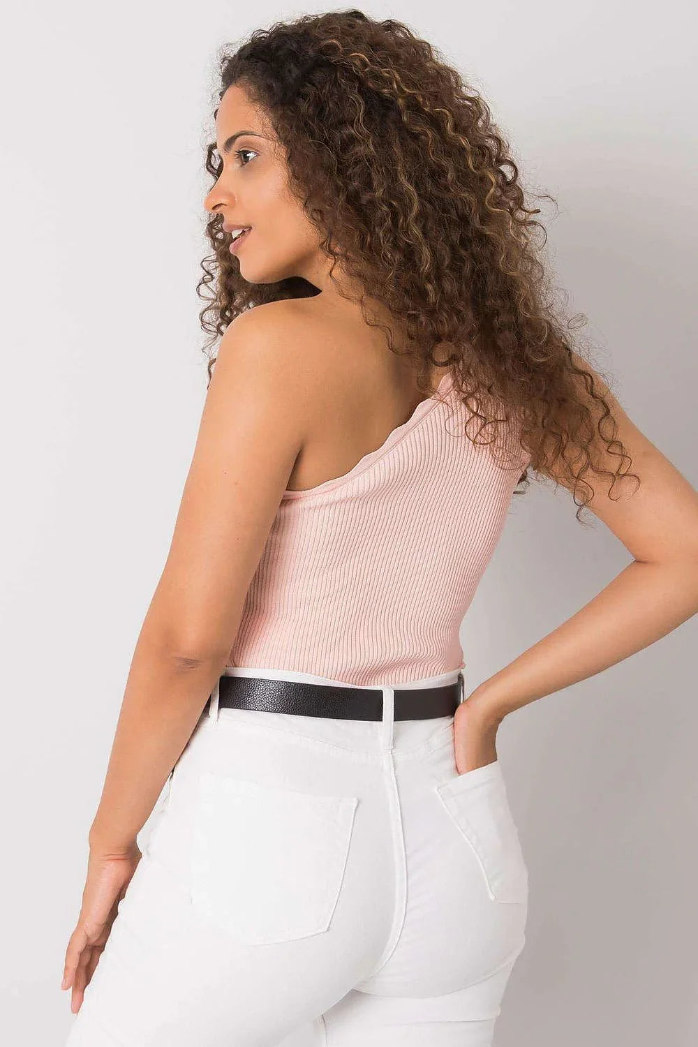 Women Knit Top – One-Shoulder Top -Guocali